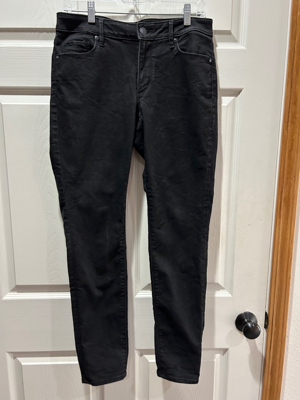 LOFT Curvy Black Skinny Stretch Jeans